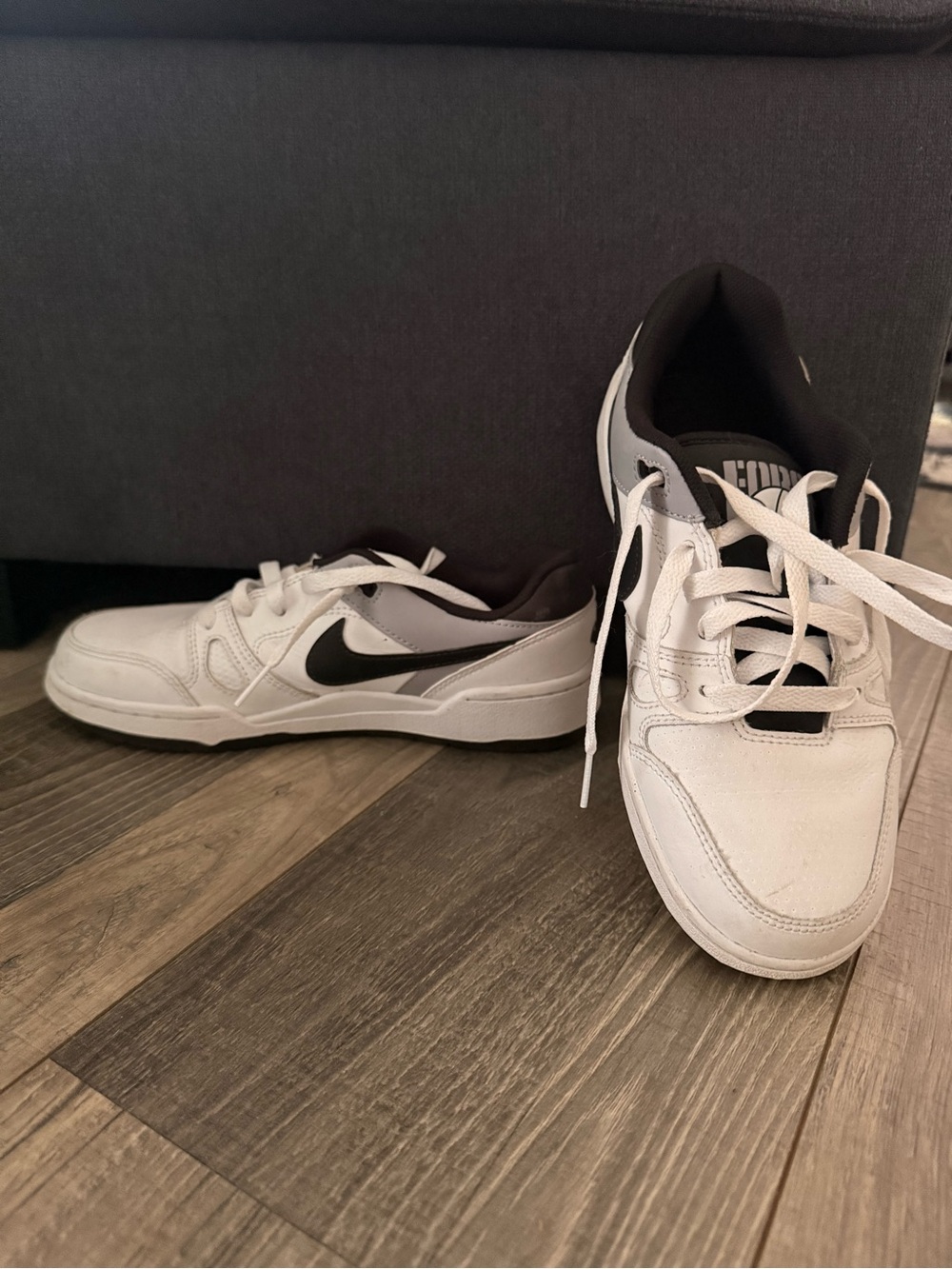 Nike Men’s White and Black Low-Profile Athletic Sneakers